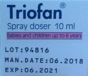 Triofan Nasal Spray Small Children and Babies